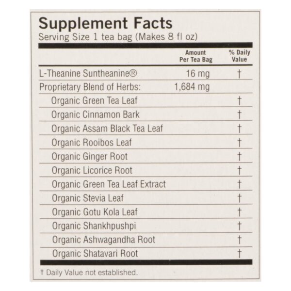 Yogi Perfect Energy Herbal Tea Vanilla Spice - 16 Tea Bags - Case Of 6 - Image 2