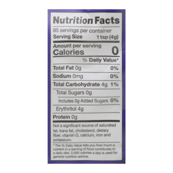 Pyure - Granulr Swtnr W/stvia - Case Of 6-12 Oz - Image 2