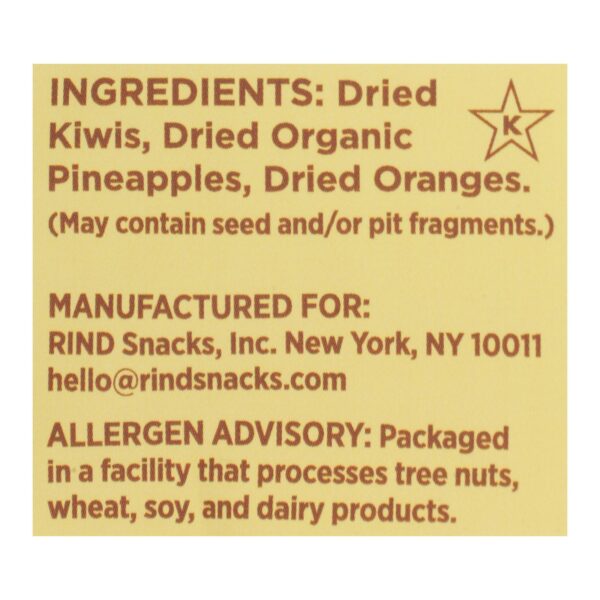 Rind Snacks - Dried Fruit Blend Tropical - Case Of 12 - 3 Oz - Image 2
