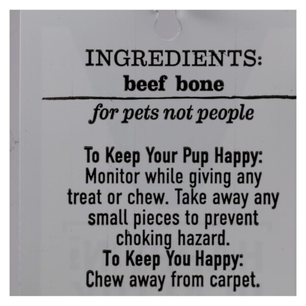 Happy N Healthy Pet - Dog Bone Beef Rib - Case Of 12 - 1 Ct - Image 2