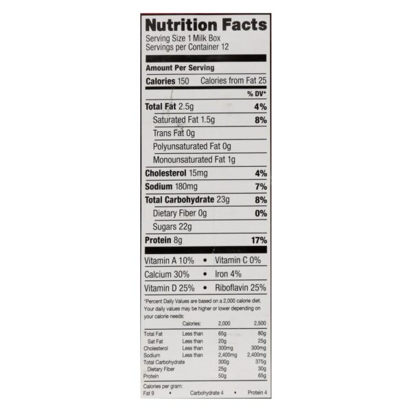 Horizon Lowfat Chocolate Milk  - 1 Each - 12/8 Fz - Image 2