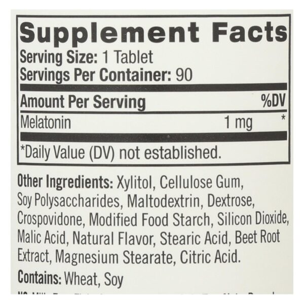 Natrol Fast Dissolving Melatonin - 1 Mg - 90 Tabs - Image 2