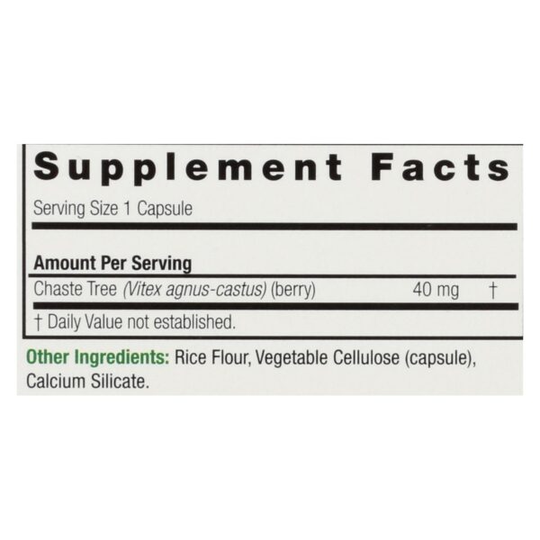 Nature's Answer - Vitex Agnus-castus Chastetree Berry - 90 Vegetarian Capsules - Image 2