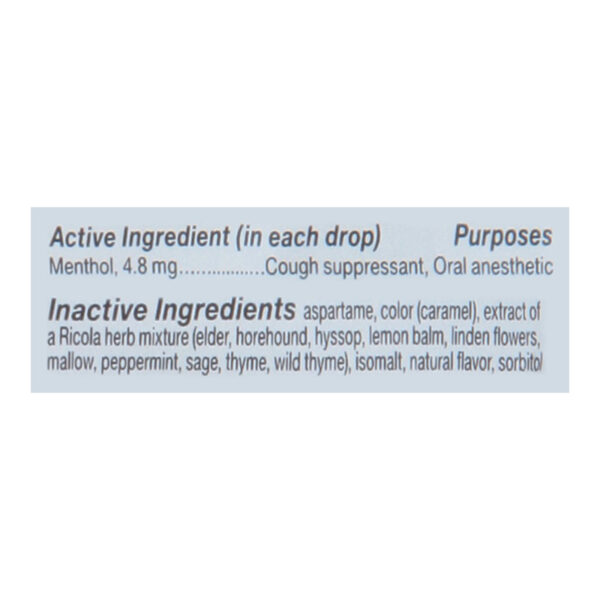 Ricola - Cough Drop Sugar Free Swiss Herb - Case Of 8-19 Ct - Image 2