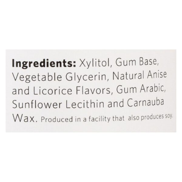 Xylichew Gum - Black Licorice - Jar - 60 Pieces - 1 Case - Image 2