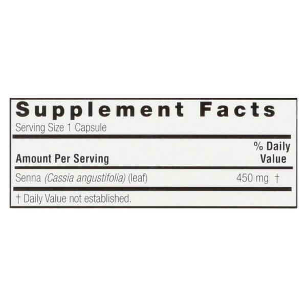 Nature's Answer - Senna Leaf - 90 Capsules - Image 2