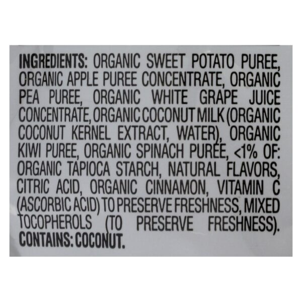 Happy Creamies Organic Snacks - Apple Spinach Pea Kiwi - Case Of 8 - 1 Oz - Image 2