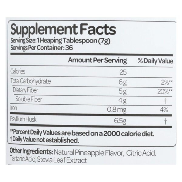 Health Plus - Colon Cleanse - Pineapple Stevia - 9 Oz - Image 2