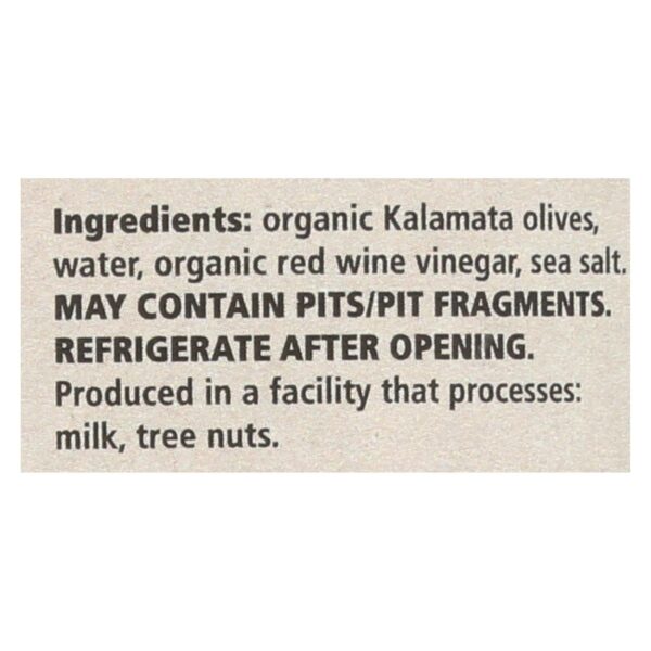 Divina - Organic Pitted Kalamata Olives - Case Of 6 - 6 Oz. - Image 2