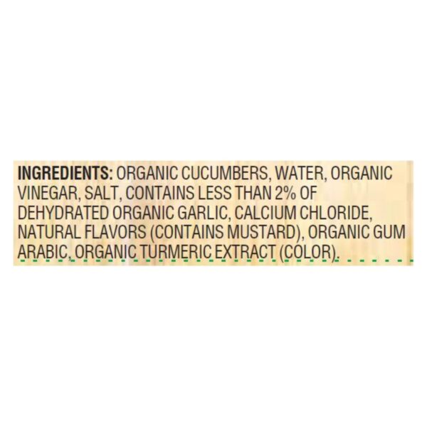 Woodstock Organic Kosher Baby Dill Pickles - Case Of 6 - 24 Oz - Image 2