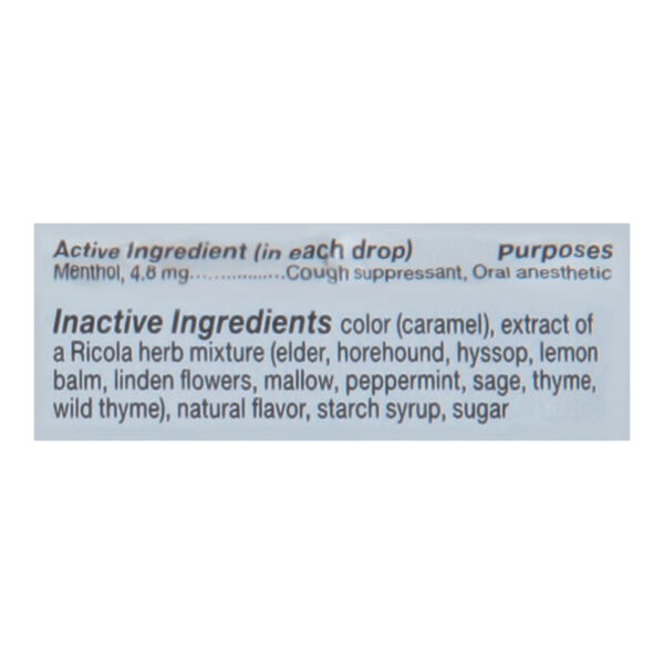 Ricola - Cough Drop Original Herb - Case Of 6-45 Ct - Image 2