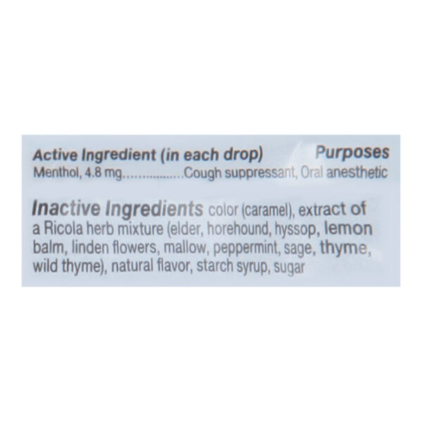 Ricola - Cough Drop Original Herb - Case Of 8-21 Ct - Image 2
