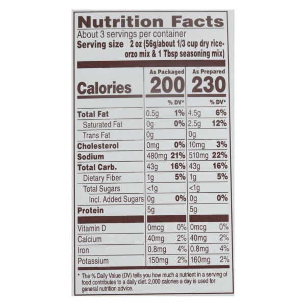 Near East Rice Pilaf Mix - Mushrooms And Herbs - Case Of 12 - 6.3 Oz. - Image 2