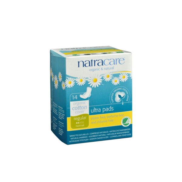 Natracare Natural Ultra Pads W/wings Regular W/organic Cotton Cover -  14 Pack - Image 2