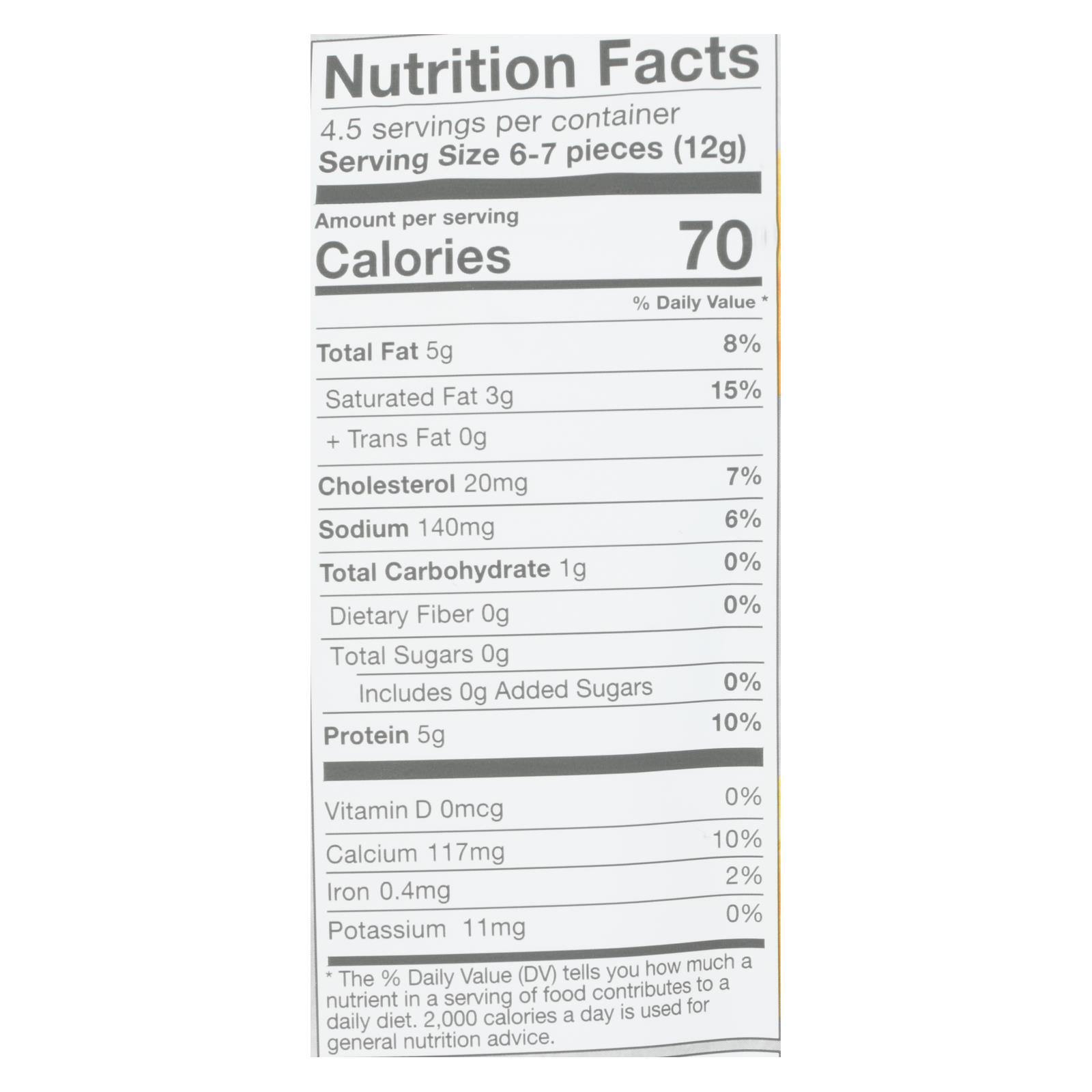 Moon Cheese's Cheddar Dehydrated Cheese Snack  - Case Of 12 - 2 Oz - Image 2