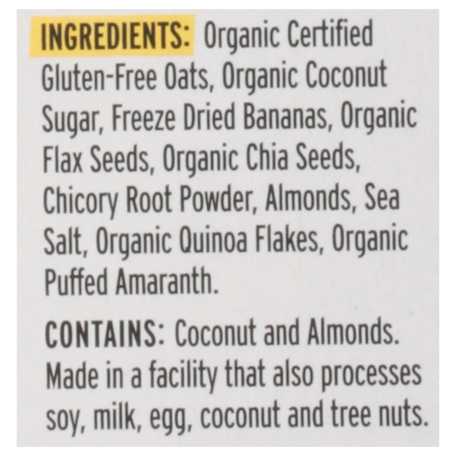 Purely Elizabeth - Sugar Free Oatmeal Banana Nut - Case Of 6-9.12 Oz - Image 2