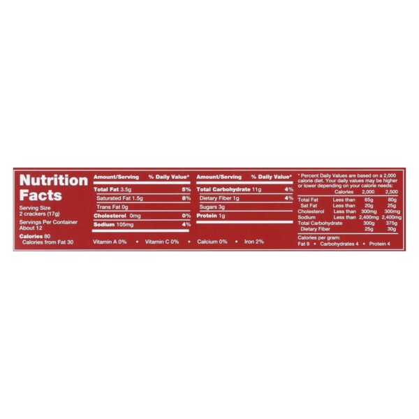 Carr's Crackers - Whole Wheat - Case Of 12 - 7.1 Oz - Image 3