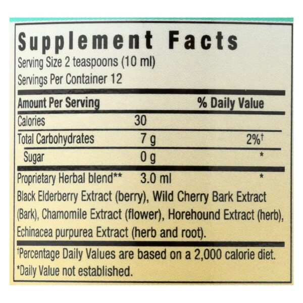 Herbs For Kids Eldertussin Elderberry Syrup - 4 Oz - Image 2