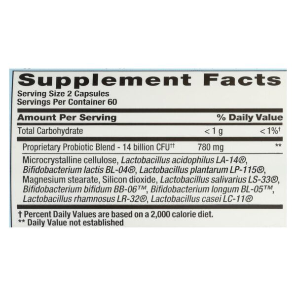 Nutrition Now Pb 8 Pro-biotic Acidophilus For Life - 120 Capsules - Image 2