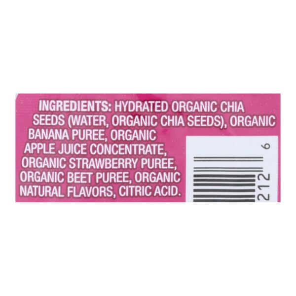 Mamma Chia Squeeze Vitality Snack - Strawberry Banana - Case Of 16 - 3.5 Oz. - Image 2