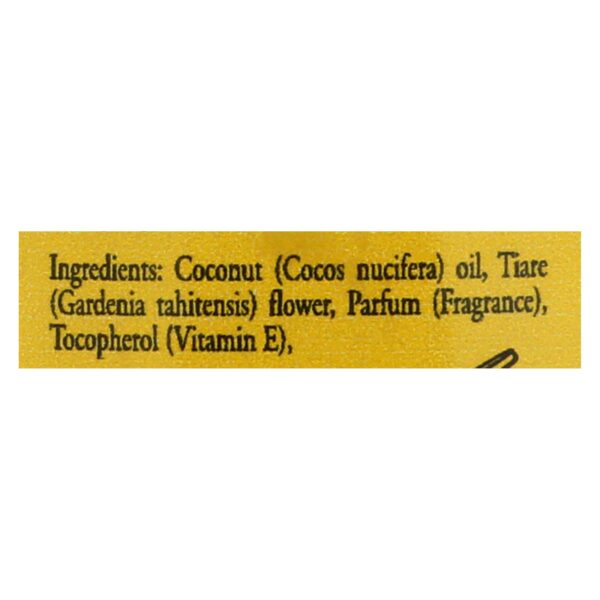Monoi Tiare Tahiti Coconut Oil Vanilla - 4 Fl Oz - Image 2