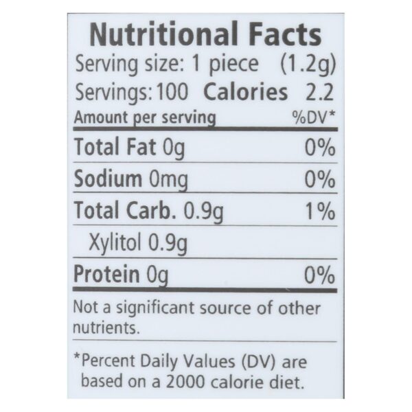 Spry Chewing Gum - Xylitol - Cinnamon - 100 Count - 1 Each - Image 2