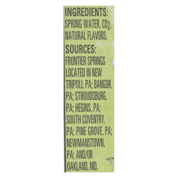 Ice Mountain - Sparkling Water - Zesty Lime - Case Of 12 - 33.8 Fl Oz. - Image 2