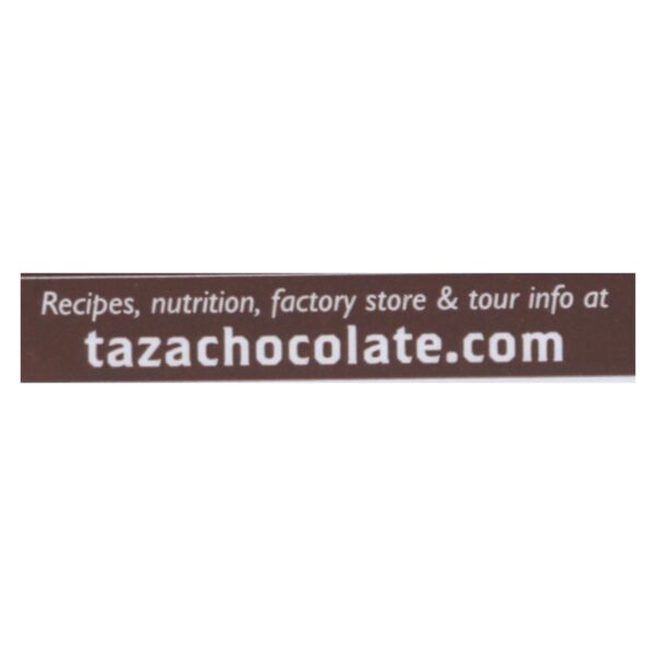 Taza Chocolate Organic Chocolate Mexicano Discs - 100 Percent Dark Chocolate - Cacao Puro - 2.7 Oz - Case Of 12 - Image 2