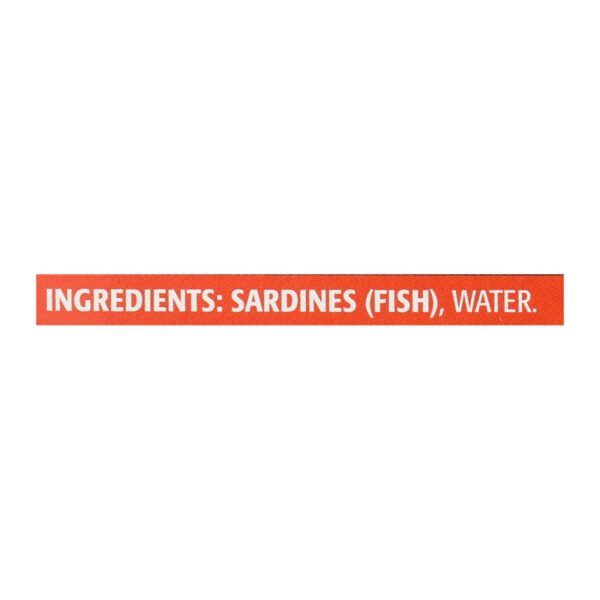 Season Brand Skinless And Boneless Sardines In Water  - No Salt Added - Case Of 12 - 4.25 Oz. - Image 2