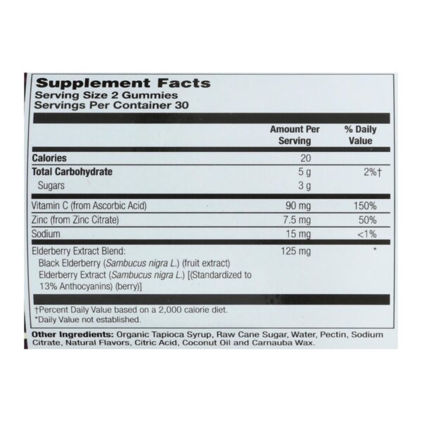Zand - Gummies Elderberry Zinc - 1 Each - 60 Ct - Image 2