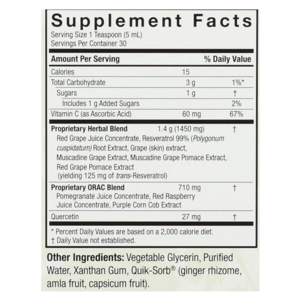 Nature's Answer - Resveratrol Reserve Alcohol Free - 5 Fl Oz - Image 2