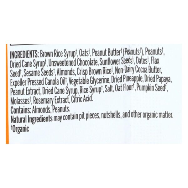 Probar Organic Peanut Butter Chocolate Chip Bar - Case Of 12 - 3 Oz - Image 2