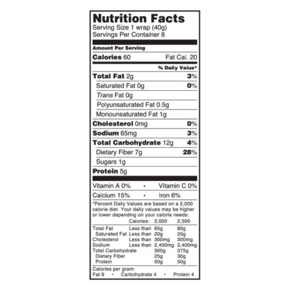 Tumaro's 8-inch 9 Grains And Seeds Carb Wise Wraps - Case Of 6 - 8 Ct - Image 3