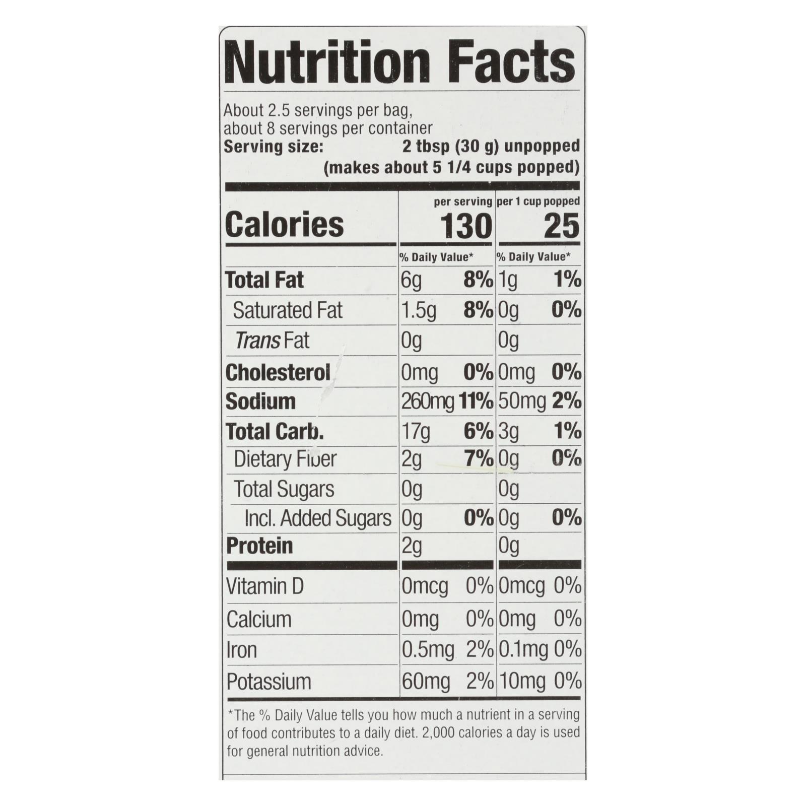 Skinnypop Popcorn - Popcorn Micro Sea Salt 3pk - Case Of 12 - 3/2.8 Oz - Image 2