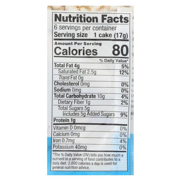 Element Organic Dipped Rice Cakes - Dark Chocolate - Case Of 6 - 3.5 Oz - Image 2