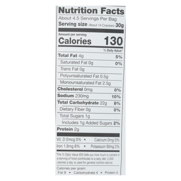 Miltons - Cracker Olive Oil Gluten Free - Case Of 12 - 4.5 Oz - Image 2