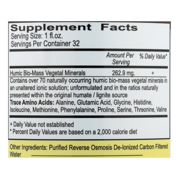 Vital Earth Minerals Humic Minerals - 32 Fl Oz - Image 3