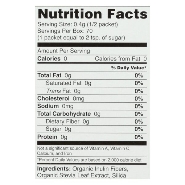 Sweet Leaf Sweetener - Organic - Stevia - 35 Count - Image 2