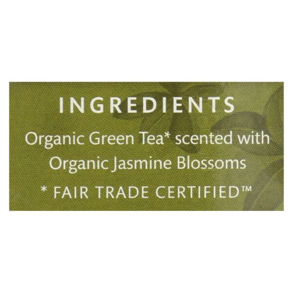 Choice Organic Teas Jasmine Green Tea - 16 Tea Bags - Case Of 6 - Image 2