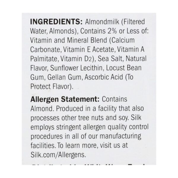 Silk Pure Almond Milk - Unsweetened Vanilla - Case Of 6 - 32 Fl Oz. - Image 2