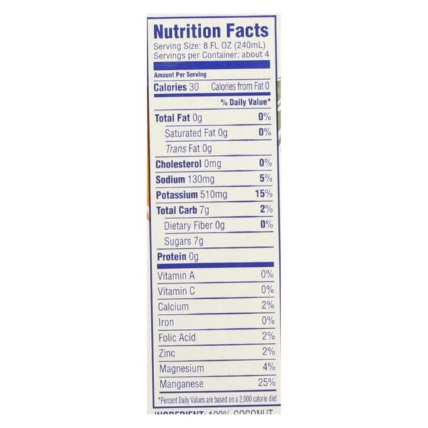 C2o - Pure Coconut Water Pure Coconut Water - Original - Case Of 12 - 33.8 Fl Oz - Image 2
