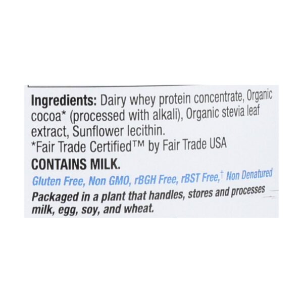 Tera's Whey Protein - Rbgh Free - Fair Trade Dark Chocolate - 12 Oz - Image 2