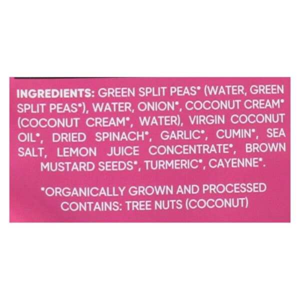 Maya Kaimal - Organic Everyday Dal - Green Split Pea Spinach Coconut - Cs Of 6 -10 Oz - Image 2