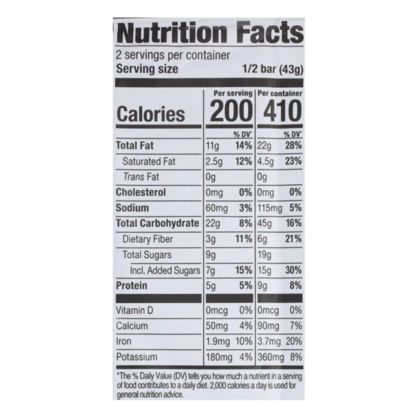 Probar Meal Bar Oatmeal Chocolate Chip  - Case Of 12 - 3 Oz - Image 2