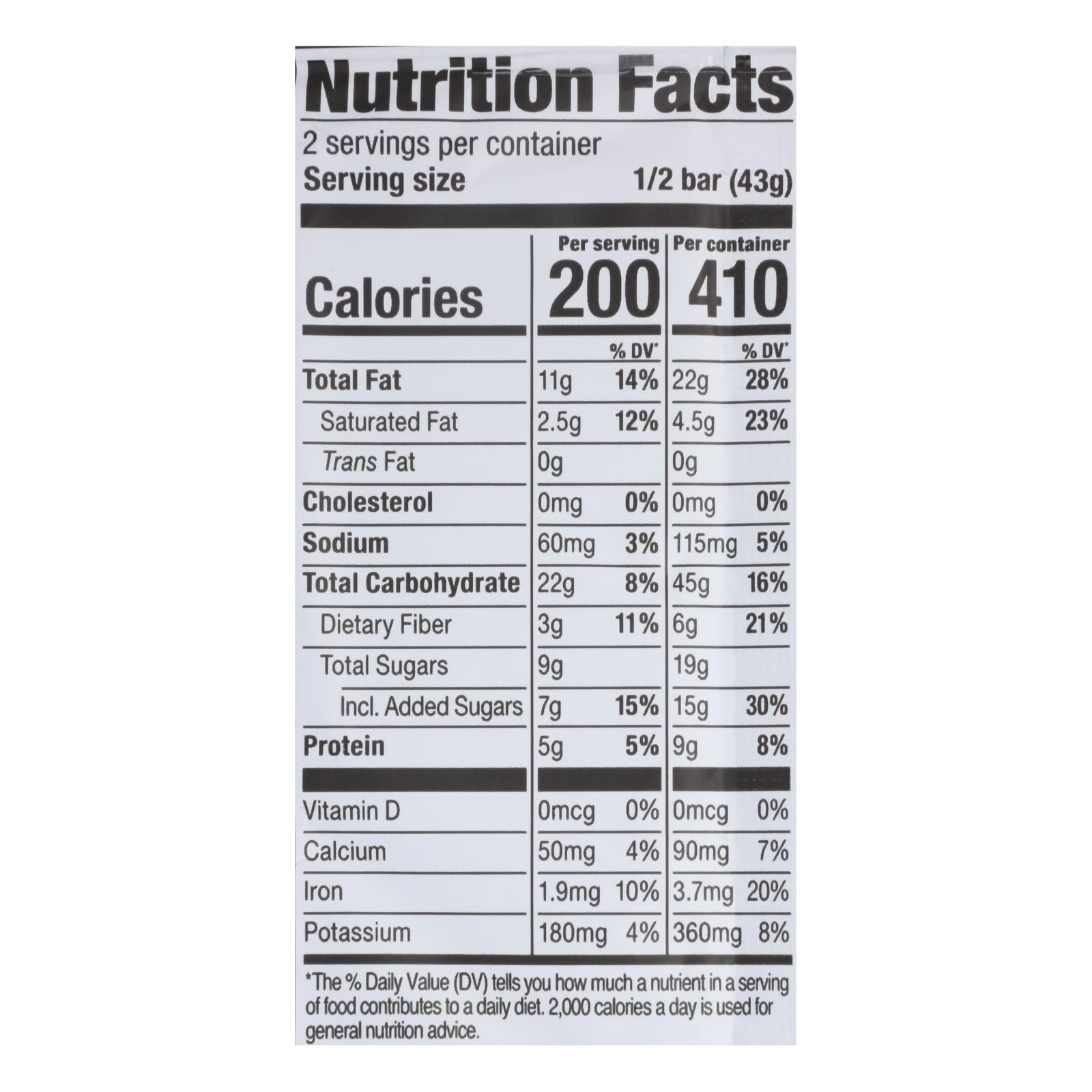 Probar Meal Bar Oatmeal Chocolate Chip  - Case Of 12 - 3 Oz - Image 2
