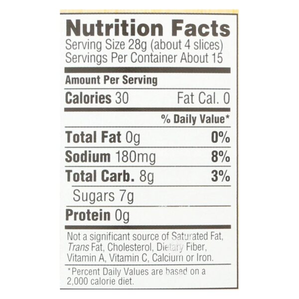 Woodstock Organic Bread And Butter Pickles - Case Of 6 - 24 Oz - Image 2