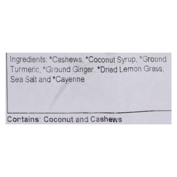 Grandy Oats Cashews Organic Turmeric Ginger - Single Bulk Item - 10lb - Image 2