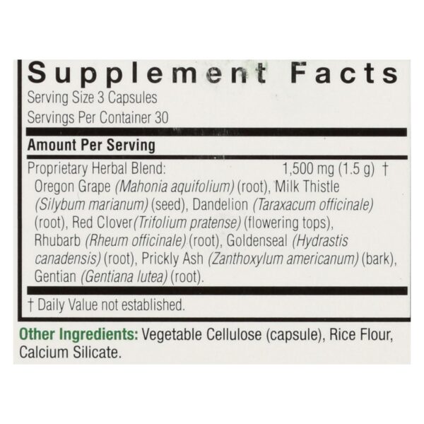 Nature's Answer - Liver Support - 90 Vegetarian Capsules - Image 2