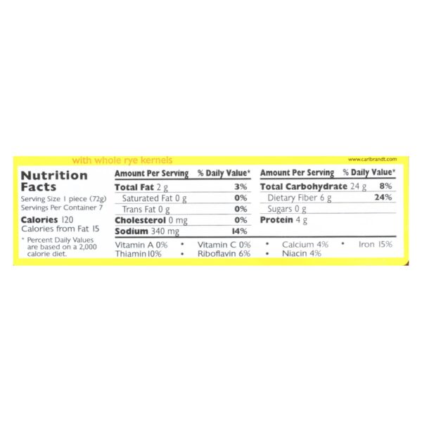 Mestemacher Bread Bread - Three Grain - 17.6 Oz - Case Of 12 - Image 2