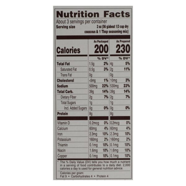 Near East Couscous Mix - Parmesan - Case Of 12 - 5.9 Oz. - Image 2